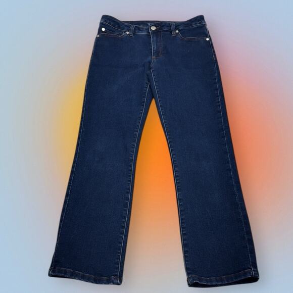 TAHARI Women’s 6/28 Skinny Ankle Blue Jeans - Picture 2 of 4